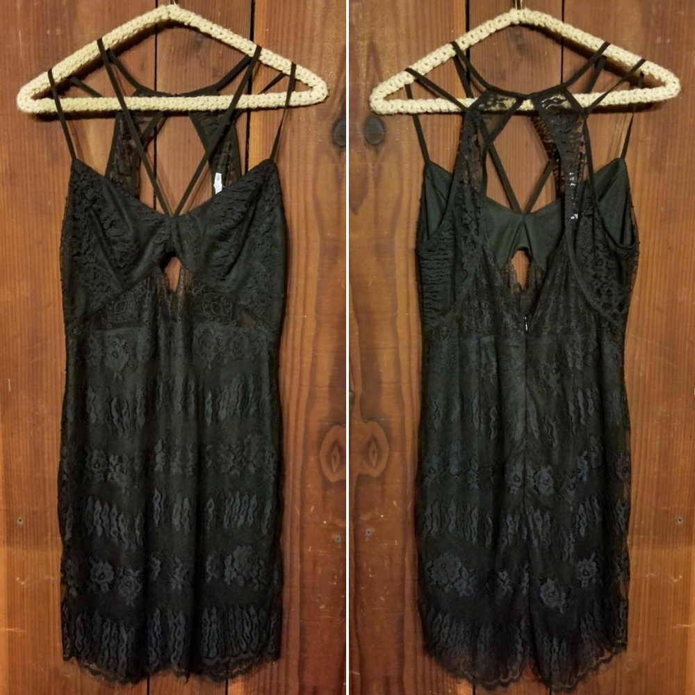 Lush Strappy Lace Dress